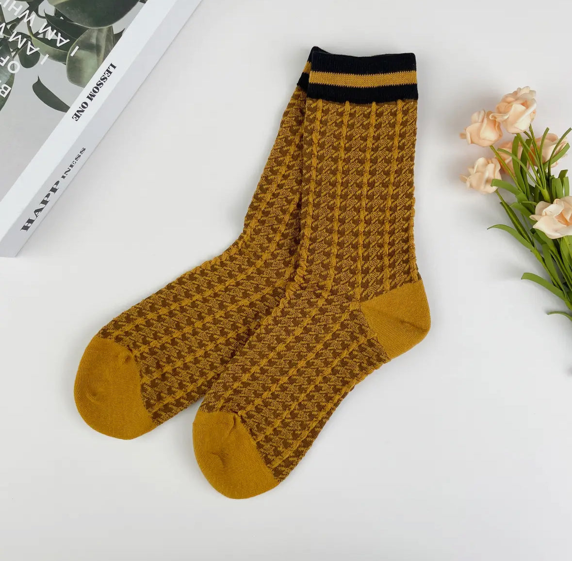 Cotton Midi Floral Socks