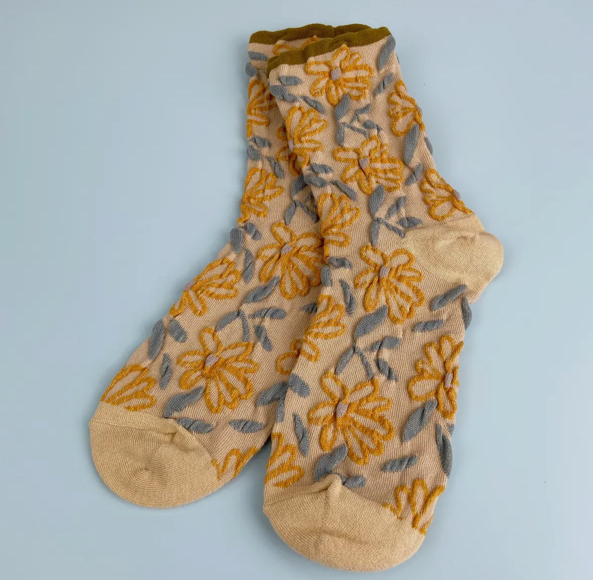 Sweet Flower Tube Socks